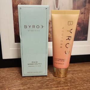 BYROE New York Peach Komucha Tea Purifying Clay Mask - NEW Peach and Gold
